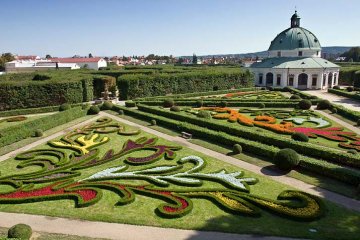 Květná zahrada v Kroměříži je příkladem ranně barokního stylu